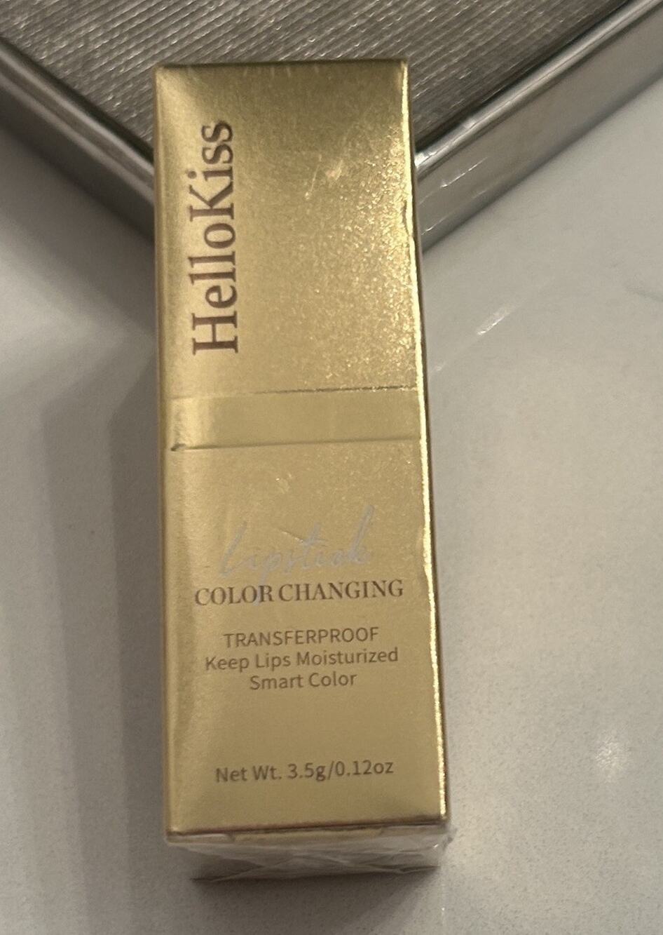 HelloKiss Color-Changing Moisturizing Transferproof Lipstick Shade #01 3.5g NEW